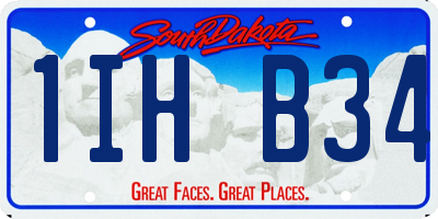 SD license plate 1IHB34