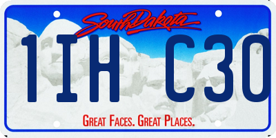 SD license plate 1IHC30