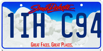 SD license plate 1IHC94