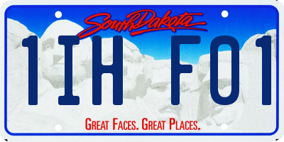 SD license plate 1IHF01