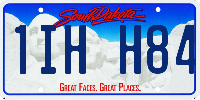 SD license plate 1IHH84