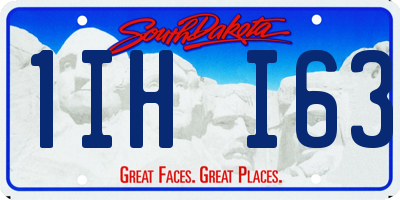 SD license plate 1IHI63