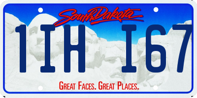 SD license plate 1IHI67