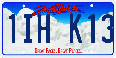 SD license plate 1IHK13