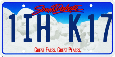 SD license plate 1IHK17