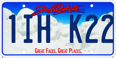 SD license plate 1IHK22