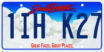 SD license plate 1IHK27