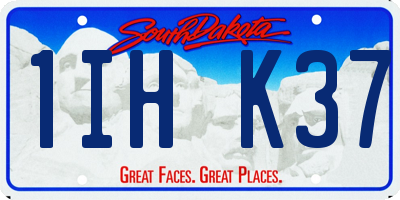 SD license plate 1IHK37