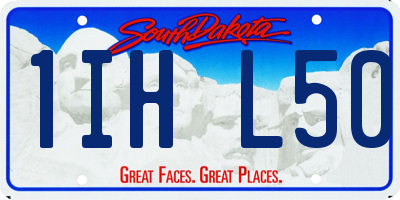 SD license plate 1IHL50