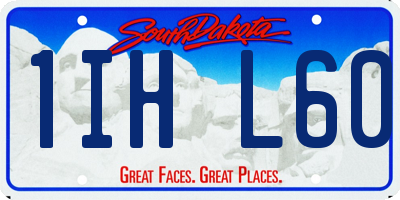 SD license plate 1IHL60