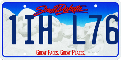 SD license plate 1IHL76