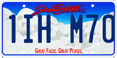 SD license plate 1IHM70
