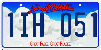 SD license plate 1IHO51