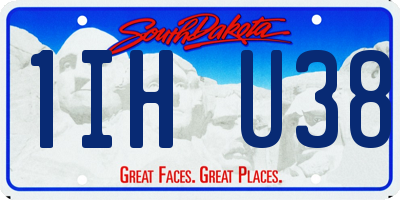SD license plate 1IHU38