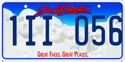 SD license plate 1IIO56