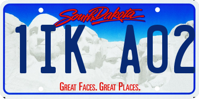 SD license plate 1IKA02