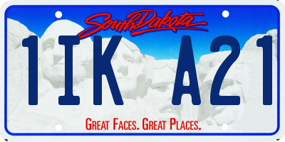SD license plate 1IKA21