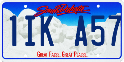 SD license plate 1IKA57
