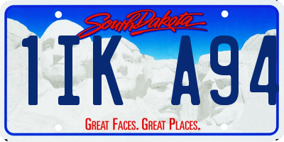 SD license plate 1IKA94