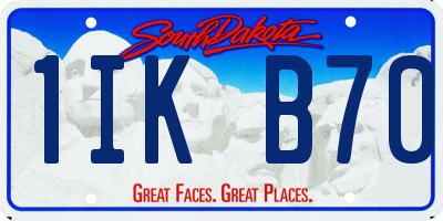 SD license plate 1IKB70
