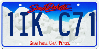 SD license plate 1IKC71