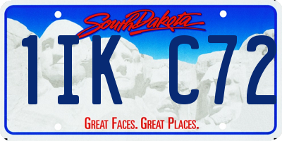 SD license plate 1IKC72