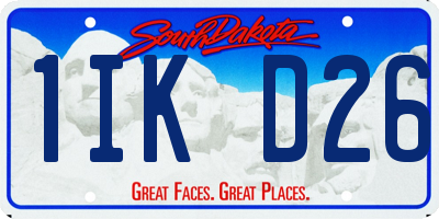 SD license plate 1IKD26