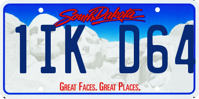 SD license plate 1IKD64