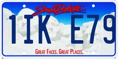 SD license plate 1IKE79