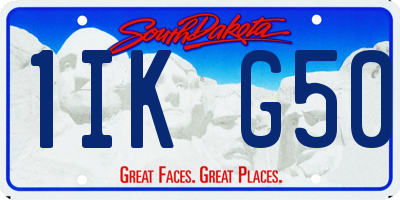 SD license plate 1IKG50