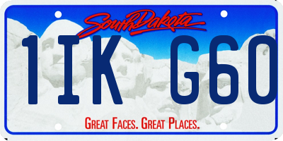 SD license plate 1IKG60