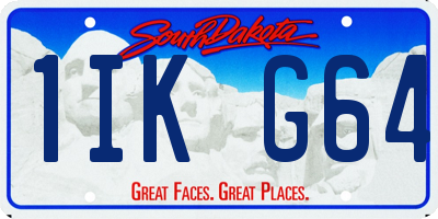 SD license plate 1IKG64