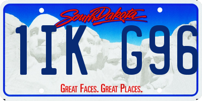 SD license plate 1IKG96