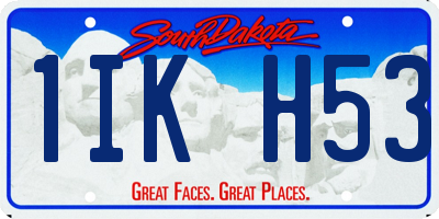 SD license plate 1IKH53