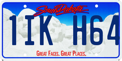 SD license plate 1IKH64