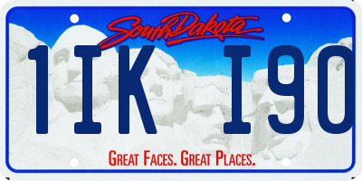 SD license plate 1IKI90