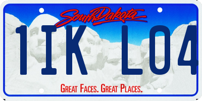 SD license plate 1IKL04