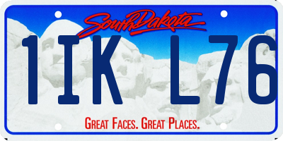 SD license plate 1IKL76
