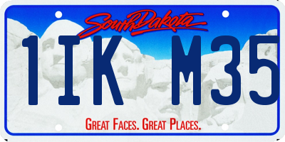 SD license plate 1IKM35