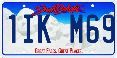 SD license plate 1IKM69