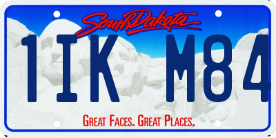SD license plate 1IKM84
