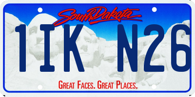 SD license plate 1IKN26