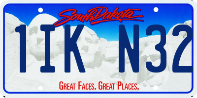 SD license plate 1IKN32
