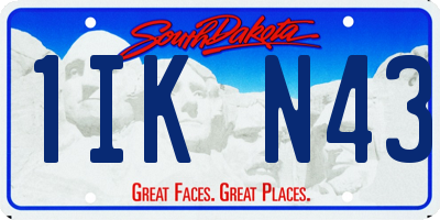 SD license plate 1IKN43