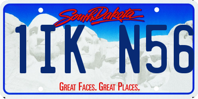 SD license plate 1IKN56