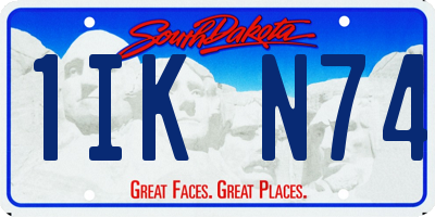 SD license plate 1IKN74