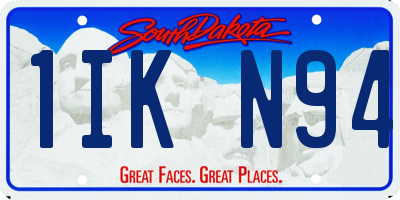 SD license plate 1IKN94