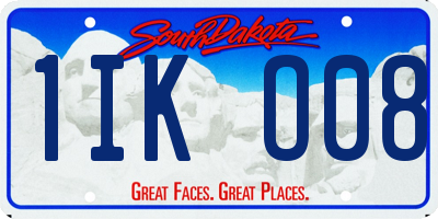 SD license plate 1IKO08