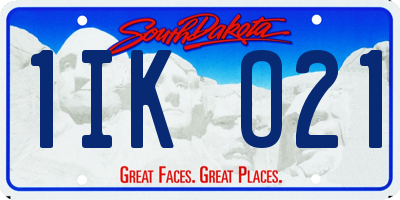 SD license plate 1IKO21