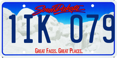 SD license plate 1IKO79